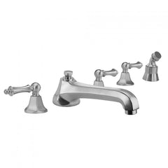 Astor with Low Spout and Smooth Lever Handles and Straight Handshower Mount 6970-T684-S-TRIM + J-6912-DIV-RGH