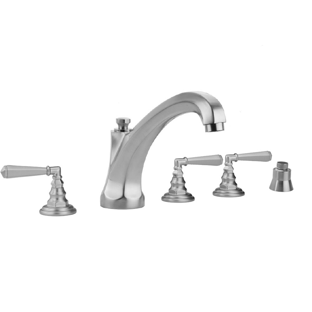 Westfield High Spout and Hex Lever Handles with Straight Handshower Mount - 6972-T675-S-TRIM + J-6912-DIV-RGH