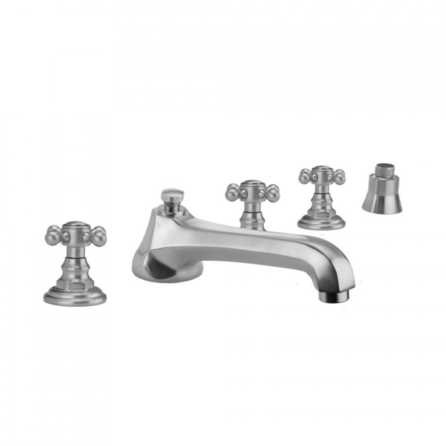 Westfield Low Spout - Cross Handles with Straight Handshower Mount - 6970-T678-S-TRIM + J-6912-DIV-RGH