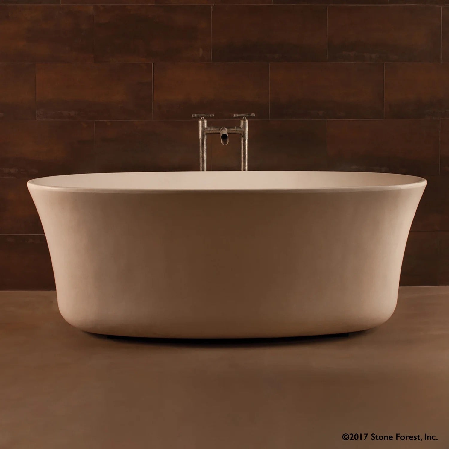 Stone Forest Calma Limestone Bathtub - C43-66-DCL – Jefferson Bath