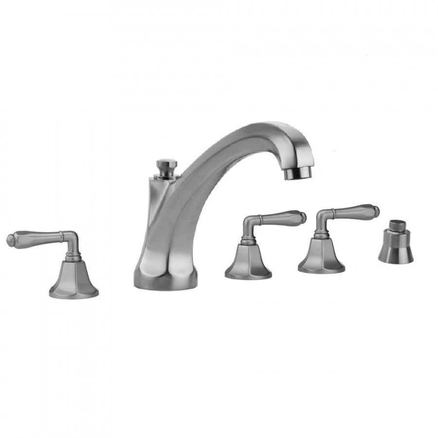 Astor High Spout and Smooth Lever Handles with Handshower Mount 6972-T684-S-TRIM + J-6912-DIV-RGH