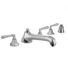 Astor with Low Spout and Hex Lever Handles with Straight Handshower Mount 6970-T685-S-TRIM + J-6912-DIV-RGH
