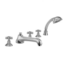 Westfield Low Spout - Cross Handles with Straight Handshower - 6970-T678-S-488-TRIM