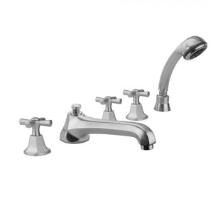 Astor with Low Spout and Hex Cross Handles and Straight Handshower 6970-T686-S-423-TRIM