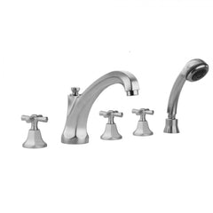 Astor High Spout and Hex Cross Handles and Straight Handshower 6972-T686-S-423-TRIM