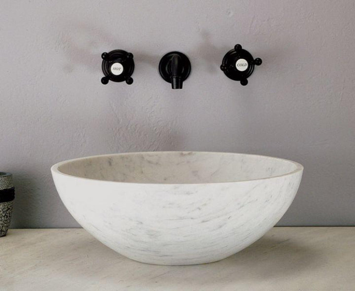 Stone Forest Urban Vessel Marble Sink C35 CA Jefferson Bath & Kitchen